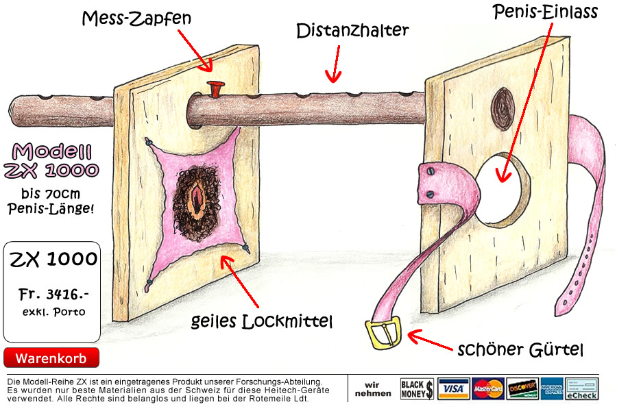Penisverlängerung mit der ZX 1000 Maschine